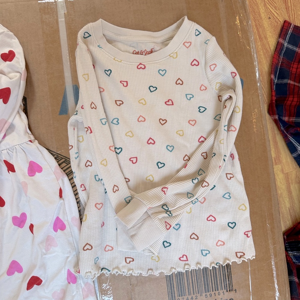 Assorted heart clothes
